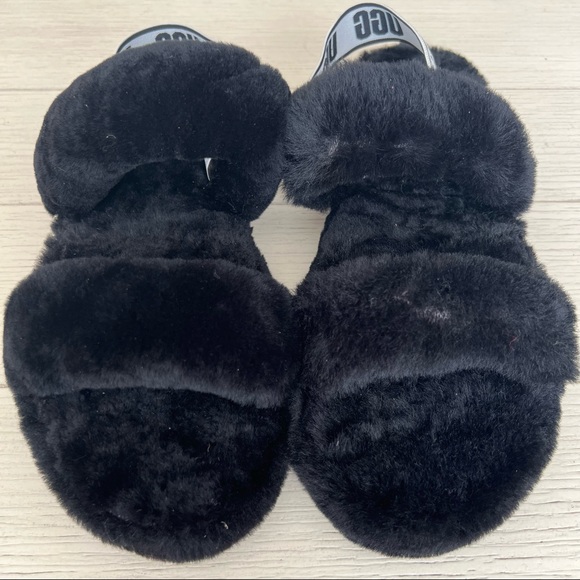 UGG Oh Yeah logo double strap sandals in black - Picture 5 of 8